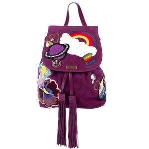 Marc Jacob’s Purple Suede Patched Mini Backpack